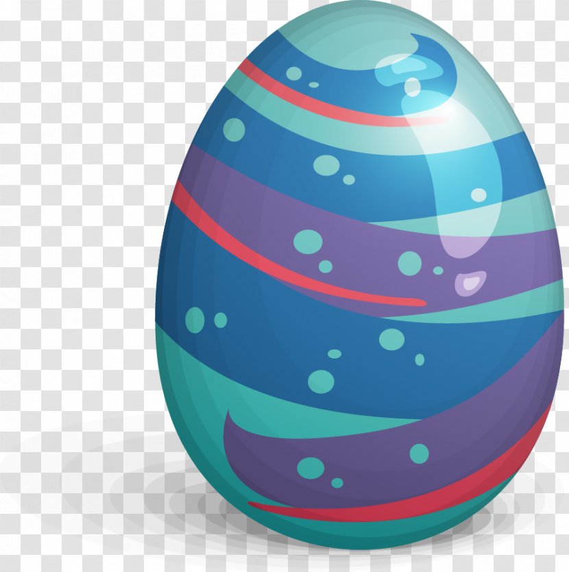 Red Easter Egg Clip Art - Cartoon Eggs Transparent PNG