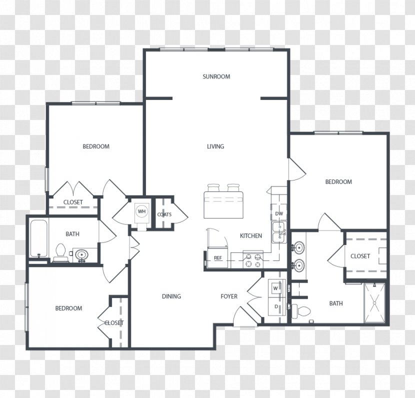 Floor Plan House Leisureland Homes Inc Bathroom - Porch Transparent PNG