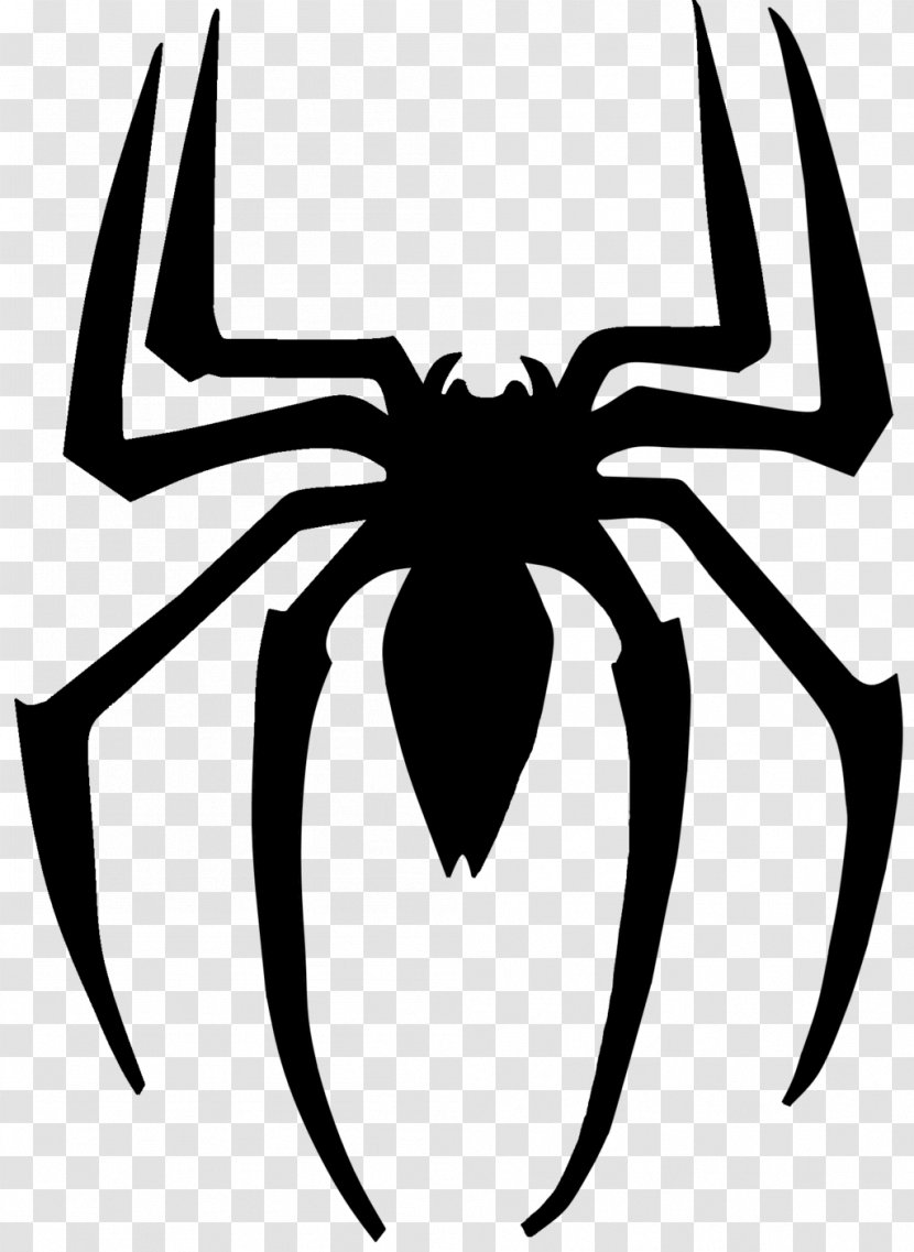 Spider-Man Venom Logo Superhero - Membrane Winged Insect - Spider Transparent PNG