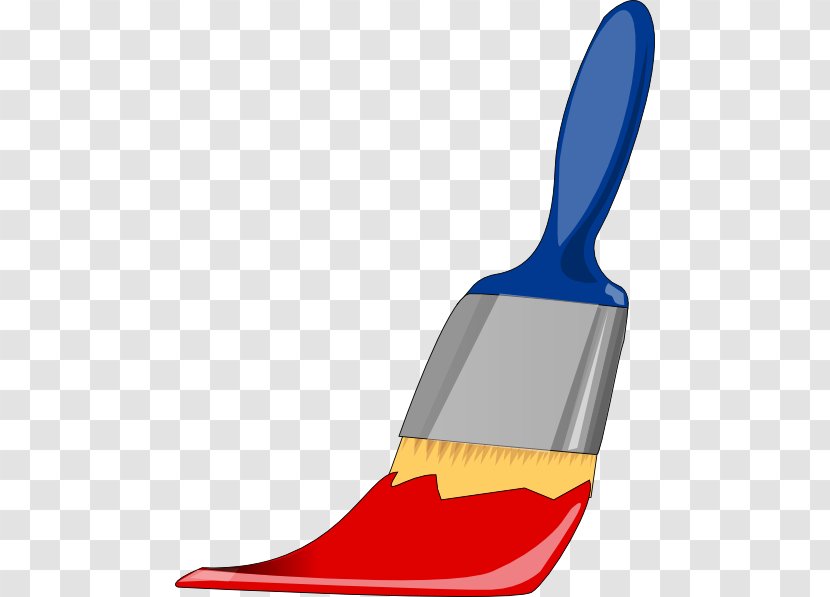 Paintbrush Clip Art - Shoe - Red Paint Cliparts Transparent PNG
