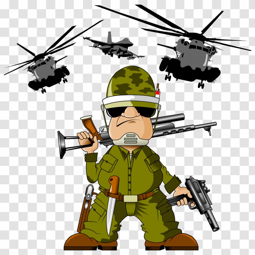 Soldier Cartoon Royalty-free Clip Art - Army - Vector Warrior Transparent PNG