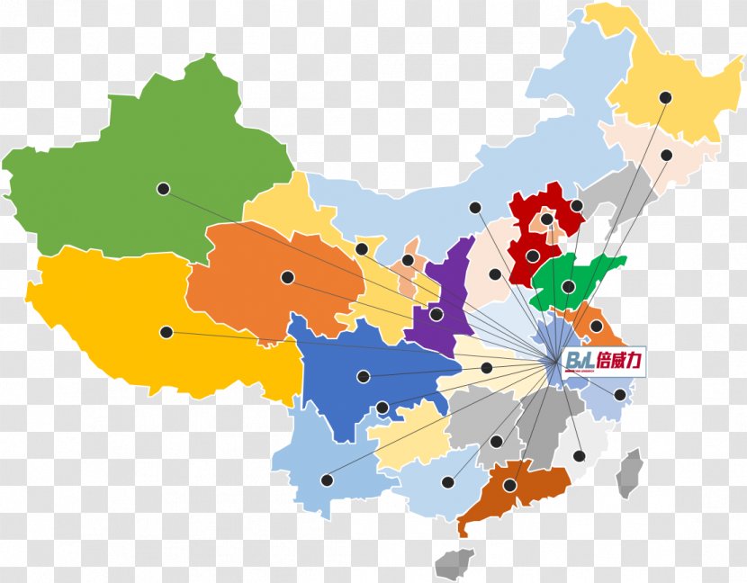 World Map Central China Provinces Of Clip Art - Blender Transparent PNG