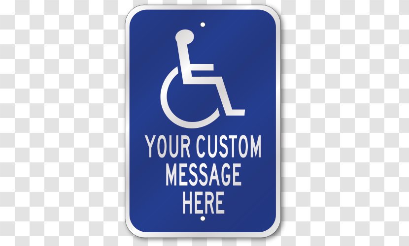 Disabled Parking Permit Disability Car Park ADA Signs - Area - Handicap Sign Transparent PNG