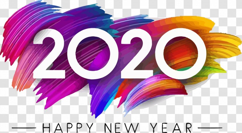 Happy New Year 2020 Years - Text - Logo Transparent PNG