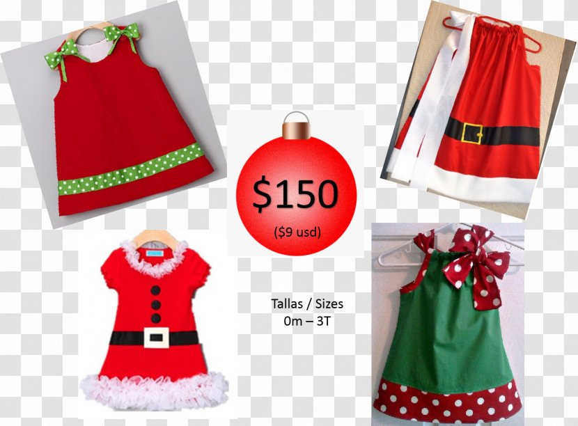 Santa Claus Christmas Ornament Sleeve Dress - Stockings Transparent PNG