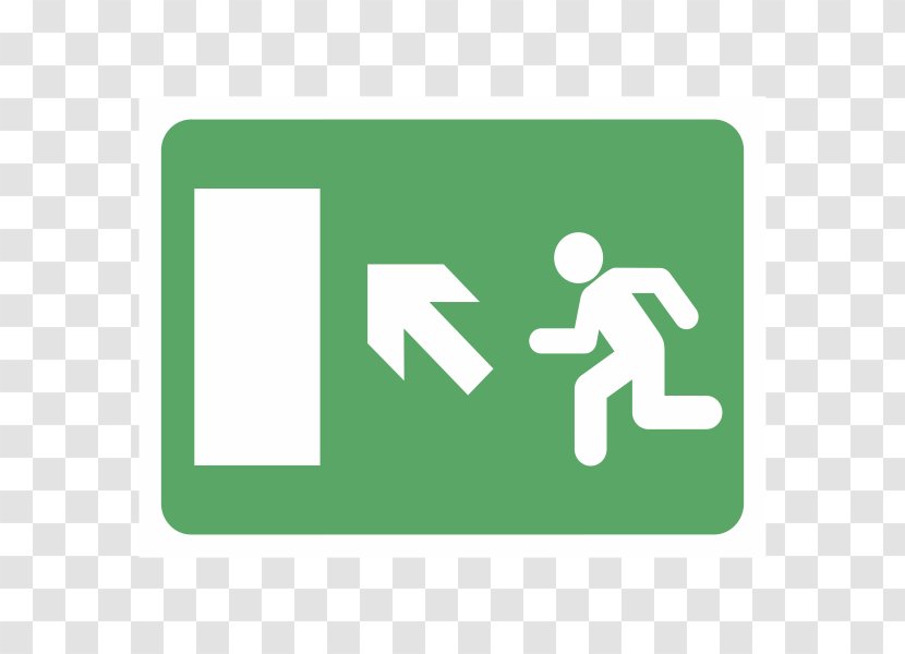 Emergency Exit Sign Pictogram Arrow - Symbol Transparent PNG