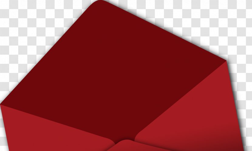 Triangle Brand Font - Red - Envelope Transparent PNG