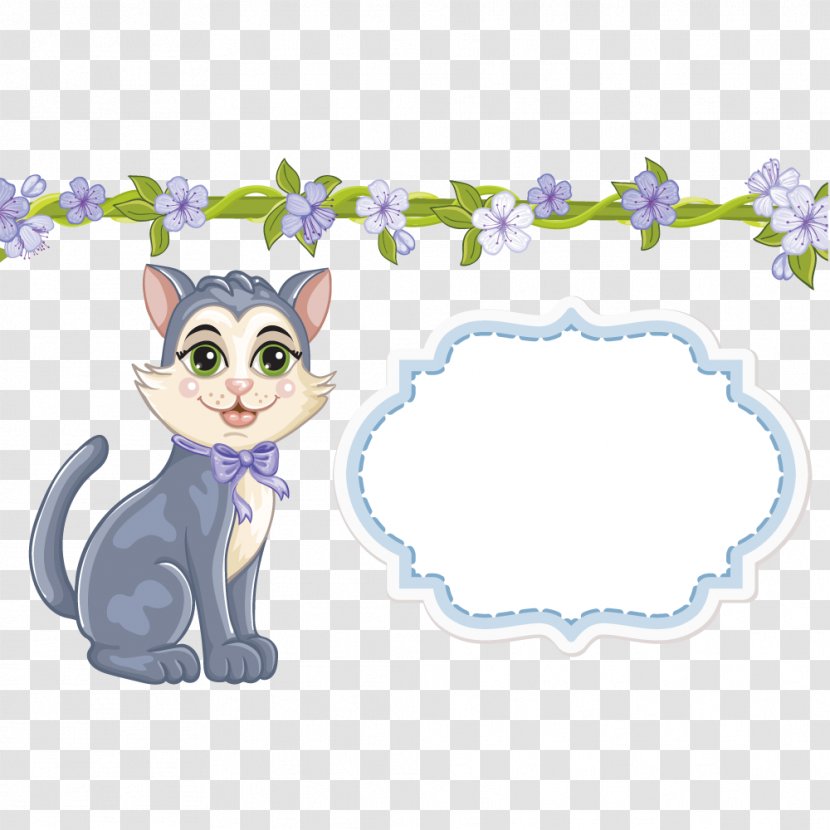 Infant Illustration - Greeting Card - Background Material Vector Cat Transparent PNG