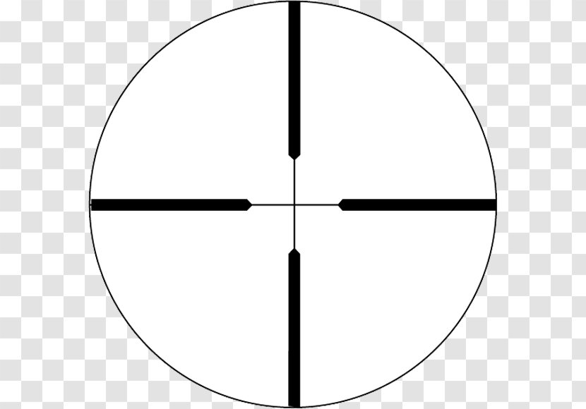 Schmidt & Bender Reticle Telescopic Sight Hunting Milliradian - Black And White Transparent PNG