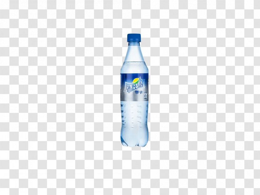 Plastic Bottle Mineral Water Glass Bottled - Cobalt Blue - The Real Sprite Transparent PNG
