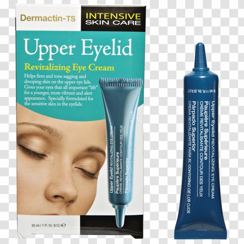 Dermactin-TS Upper Eyelid Revitalizing Cream Blepharoplasty - Hair Care - Eye Transparent PNG