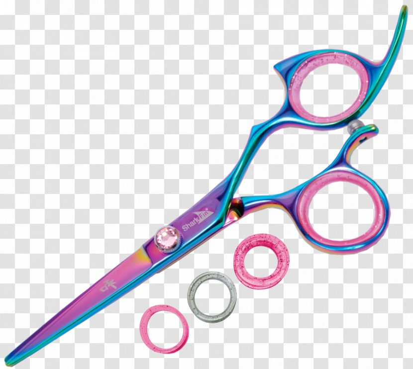 Hair-cutting Shears Scissors Hairstyle Hair Clipper Hairdresser - Pink Transparent PNG