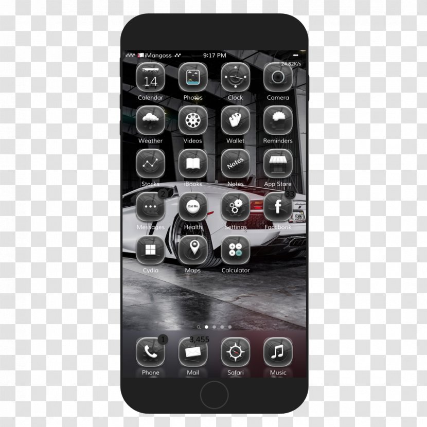 IPod Touch Portable Media Player Cydia - Ios 6 - Anemone Transparent PNG