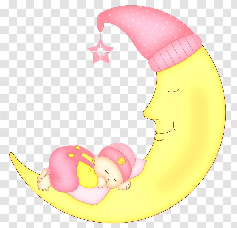 Infant Sleep Clip Art - Moon - Cartoon Baby Transparent PNG