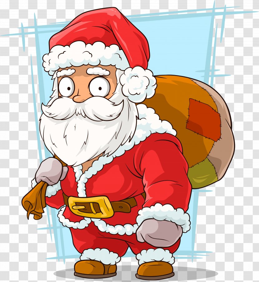 Santa Claus Christmas Illustration - Drawing - Cartoon Transparent PNG