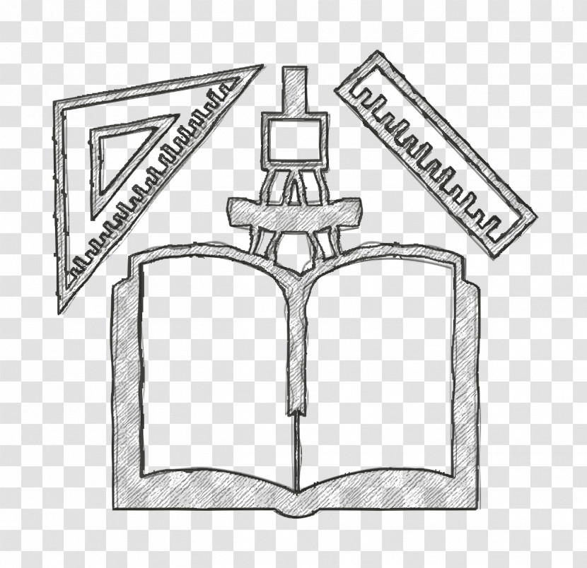 Academic 2 Icon Book And Mathematics Materials Icon Book Icon Transparent PNG