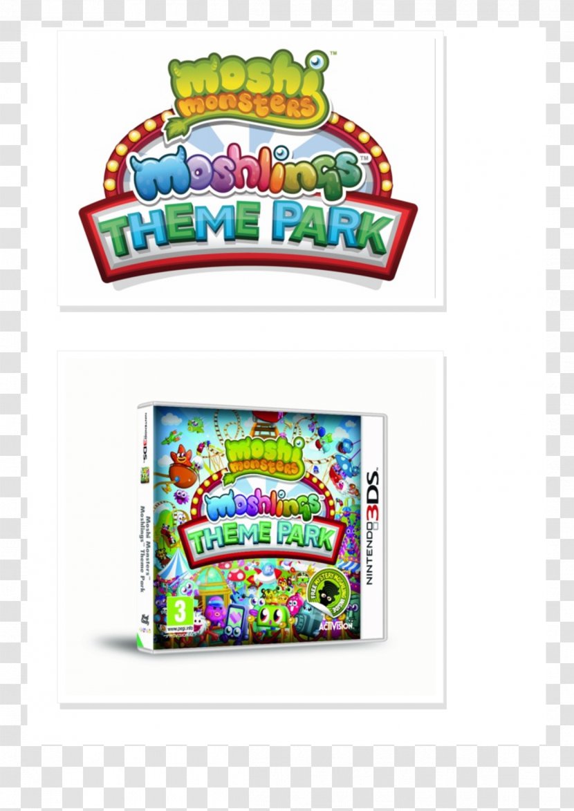 Moshi Monsters Moshling Zoo Theme Park Nintendo DS - Gift Transparent PNG