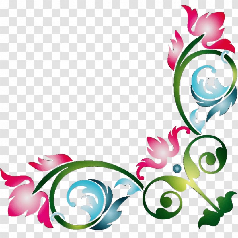 Watercolor Flower Background - Petal - Pedicel Transparent PNG