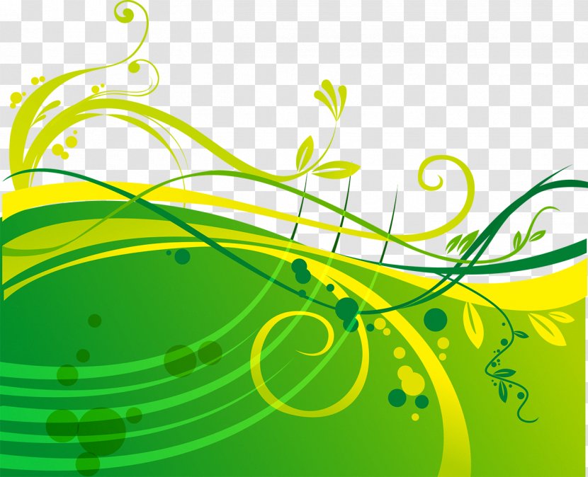 Green Motif Graphic Design - Vine - Grass Lawn Transparent PNG
