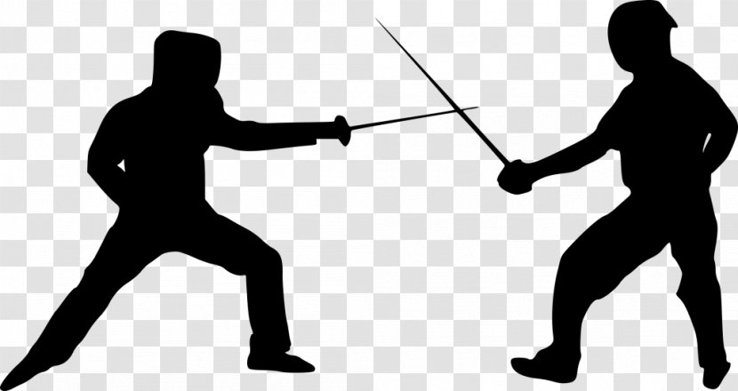 Fencing Weapon Drawing Combat Sports Clip Art - Sport Transparent PNG