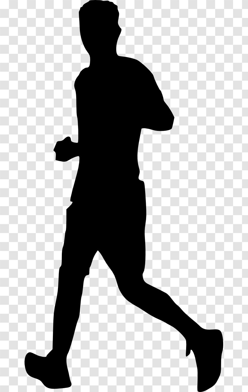 Silhouette Running Competition Clip Art - Human Behavior - Man Transparent PNG