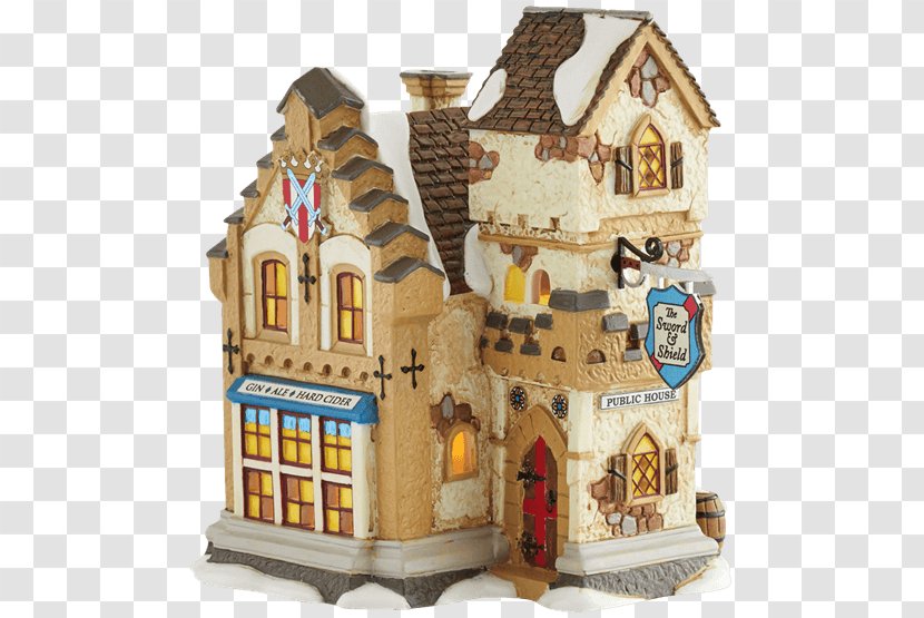 Department 56 Christmas Village Gingerbread House Sword - Charles Dickens Transparent PNG