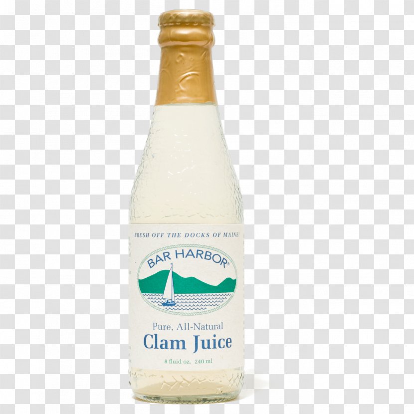Bar Harbor Glass Bottle Chowder Drink - Water - Clams Transparent PNG