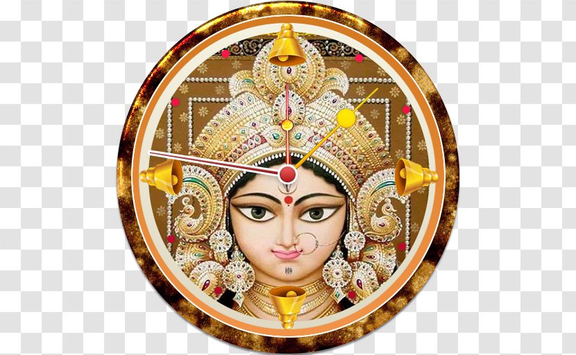 Durga Puja Kali Lakshmi Ashtami - Gold Transparent PNG
