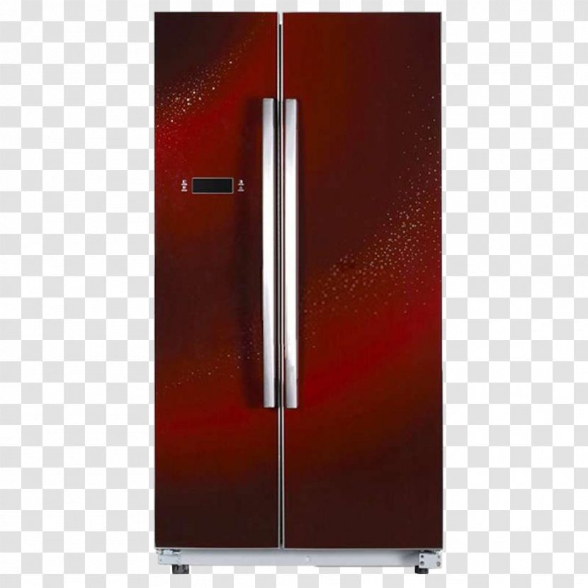 Refrigerator Light Home Appliance Door - Black - Red And On The Transparent PNG