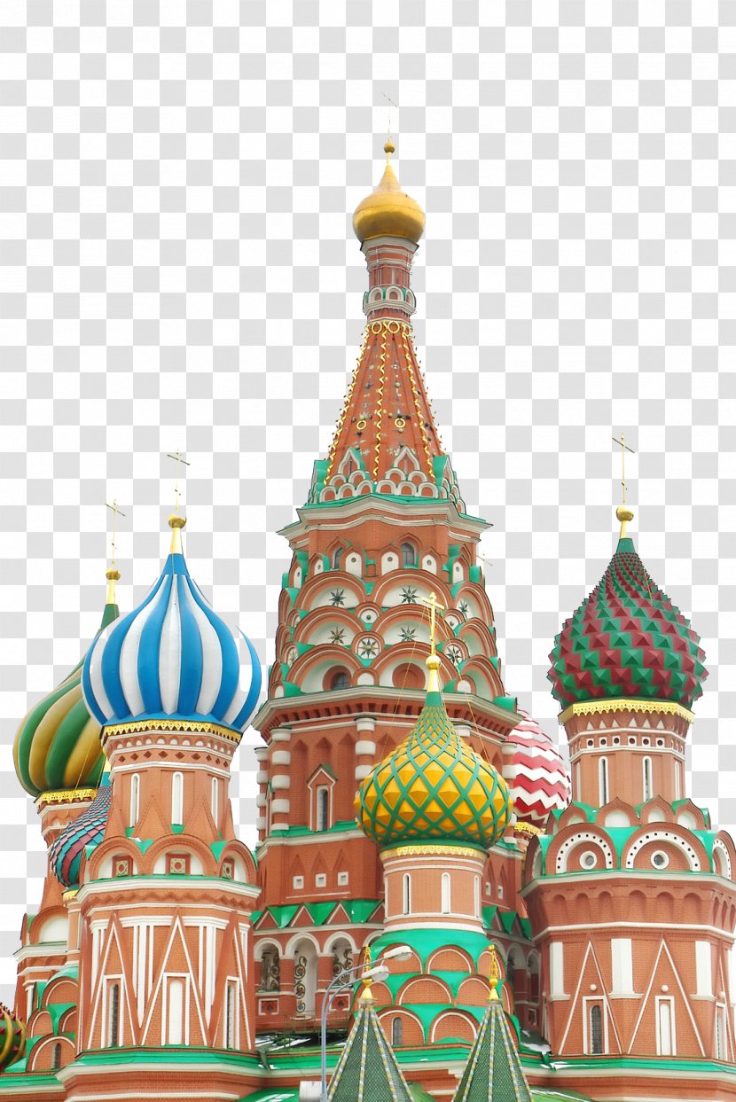 Saint Basils Cathedral Moscow Kremlin Red Square Church Of The Savior On Blood Russian Orthodox - Disney Building Transparent PNG
