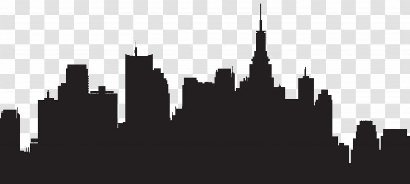 New York City Silhouette Skyline Clip Art - Skyscraper - CITY Transparent PNG