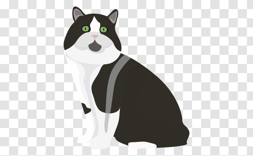Whiskers Cymric Illustration Vector Graphics Vexel - Carnivoran - Cat Breed Transparent PNG