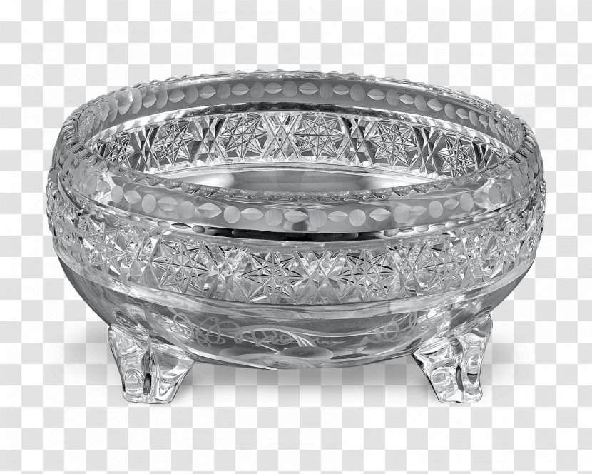 Silver Bowl - Crystal Transparent PNG