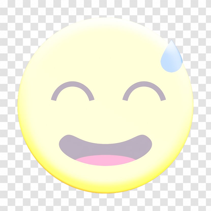 Embarrass Icon Emoji Emoticon - Yellow - Cartoon Cheek Transparent PNG