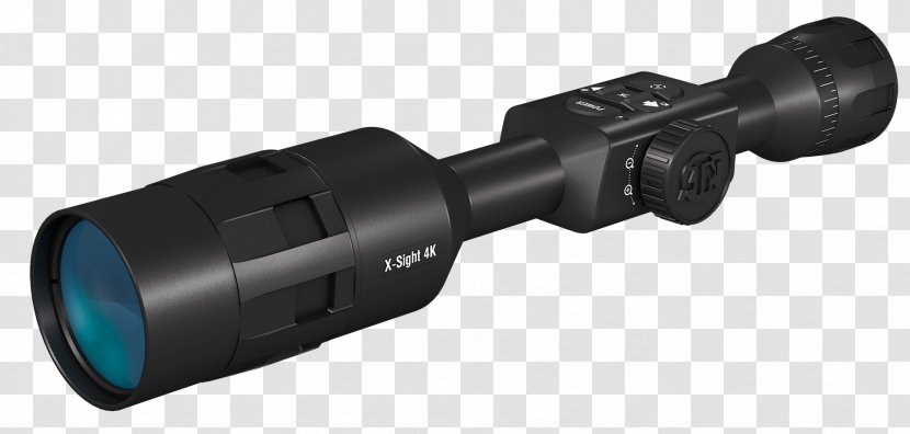 Telescopic Sight 4K Resolution AMERICAN TECH NETWORK X-Sight-4K 3-14X Night Vision Video - Monocular - Tennessee Mountains At Transparent PNG