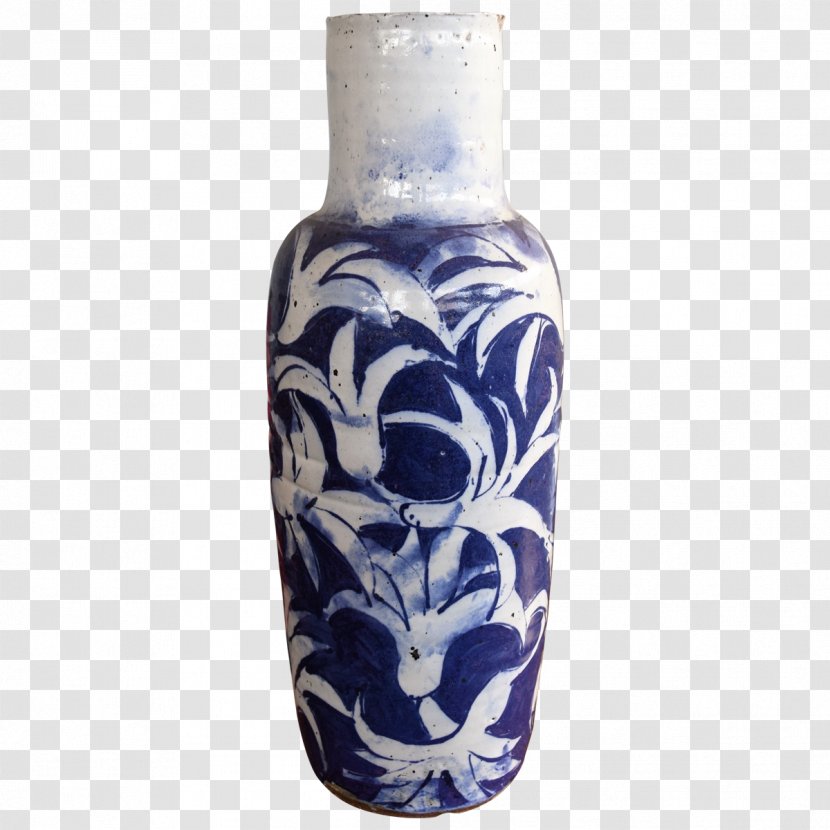 Vase Ceramic Blue And White Pottery Porcelain - Glazed Transparent PNG