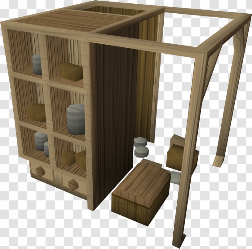 Old School RuneScape Larder House Construction - Desk - Oak Transparent PNG