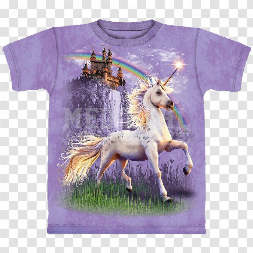 T-shirt Unicorn Clothing Legendary Creature Fairy Tale - Unisex - Castle Transparent PNG