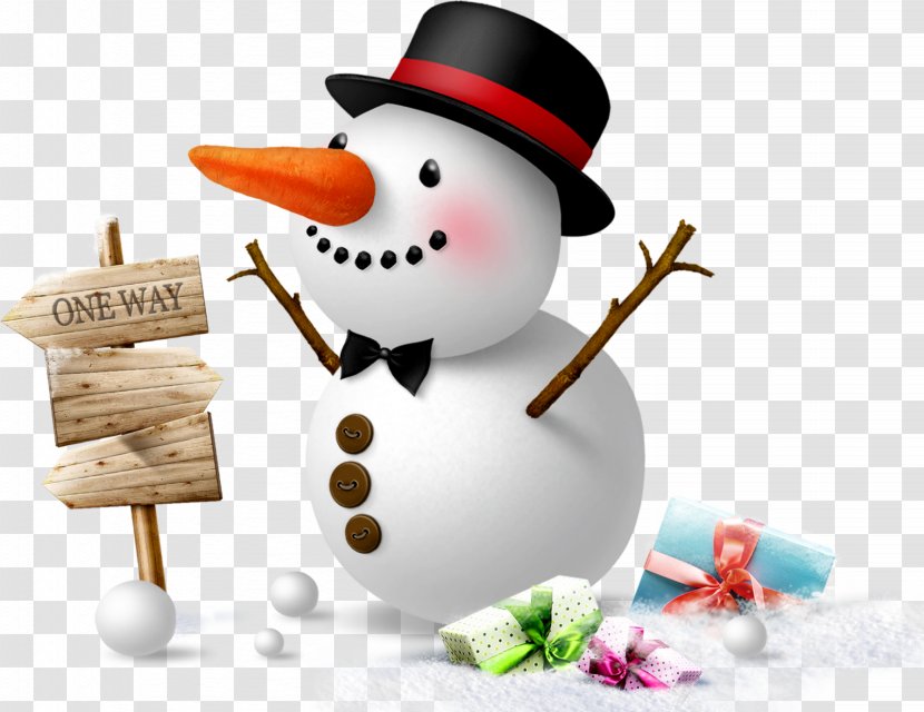 Snowman Christmas Winter Wallpaper - Gown - With Hat Transparent PNG