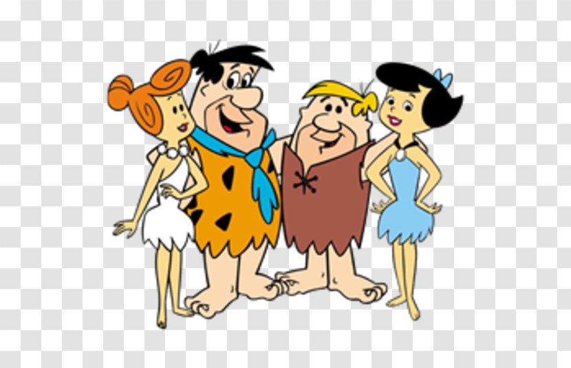 Fred Flintstone Wilma Barney Rubble Pebbles Flinstone Betty - Cartoon Transparent PNG