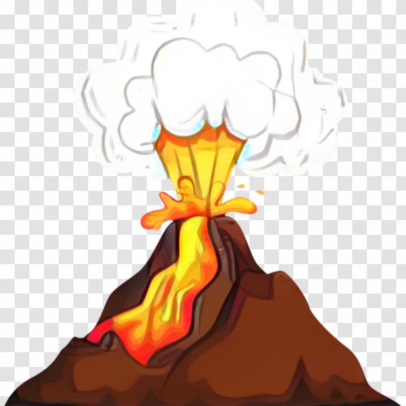 Volcano Cartoon - Character - Volcanic Landform Geological Phenomenon Transparent PNG