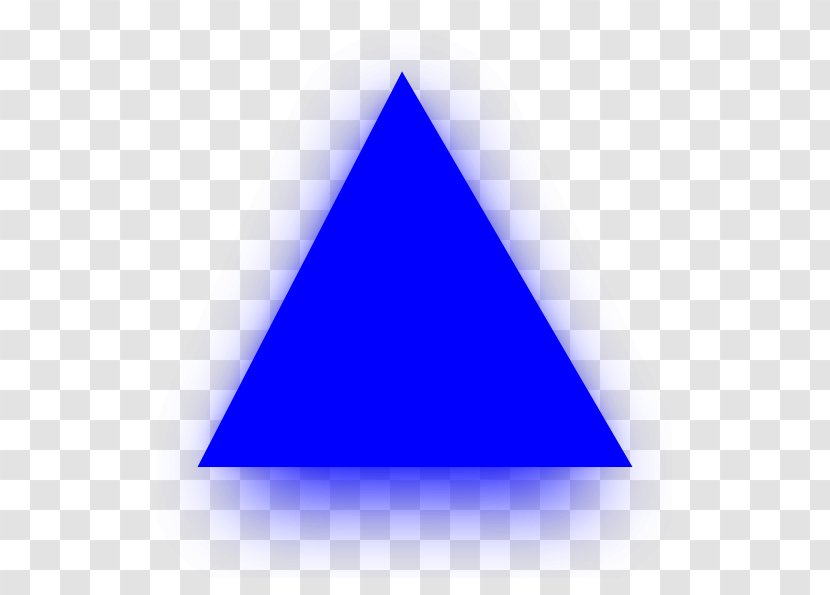 Cobalt Blue Triangle Electric Purple - Colourful Triangles Number Transparent PNG