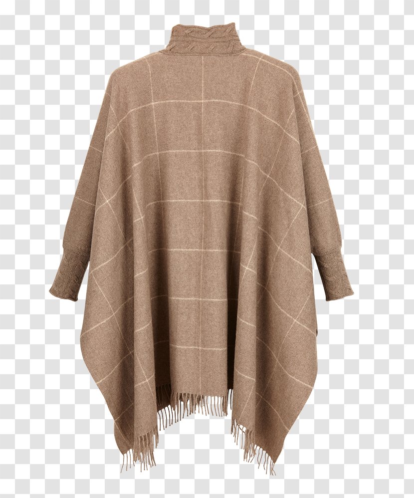 Cardigan Poncho Shawl Sleeve Neck - Woolen Transparent PNG