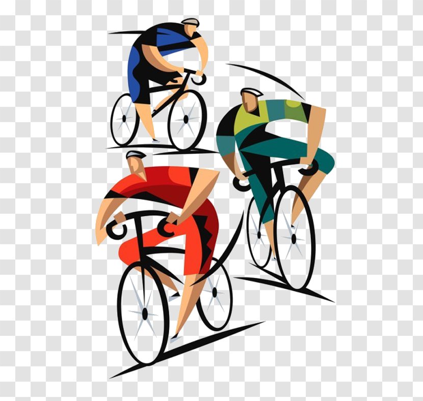 Tour De France Giro DItalia Cycling Bicycle Poster - Racing - Cartoon Race Transparent PNG