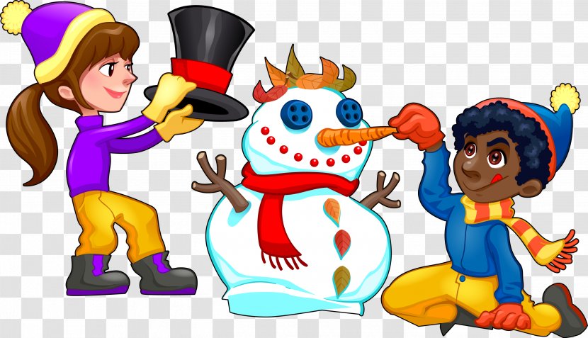 Royalty-free Snowman Drawing Illustration - Vector Hand Painted Snowman's Child Transparent PNG