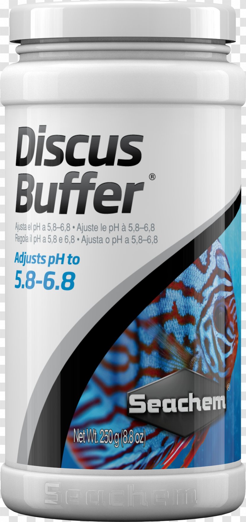 Discus Buffer Solution PH Fresh Water Aquariums - Alkaline Diet - Fish Transparent PNG