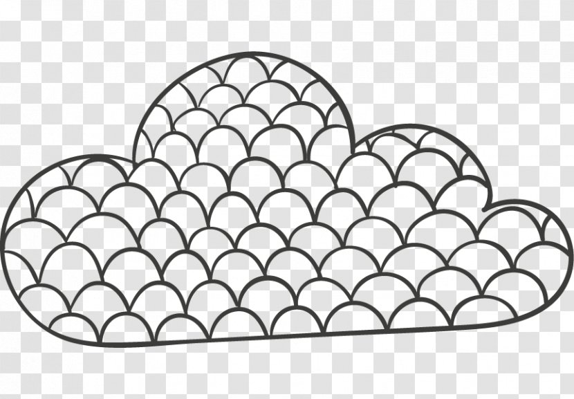 Black And White Pattern - Material - Hand-painted Clouds Transparent PNG