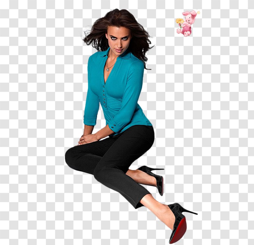 Fashion Model Irina Shayk Leggings Shoe - Neck - How Old Is Halle Berry Transparent PNG
