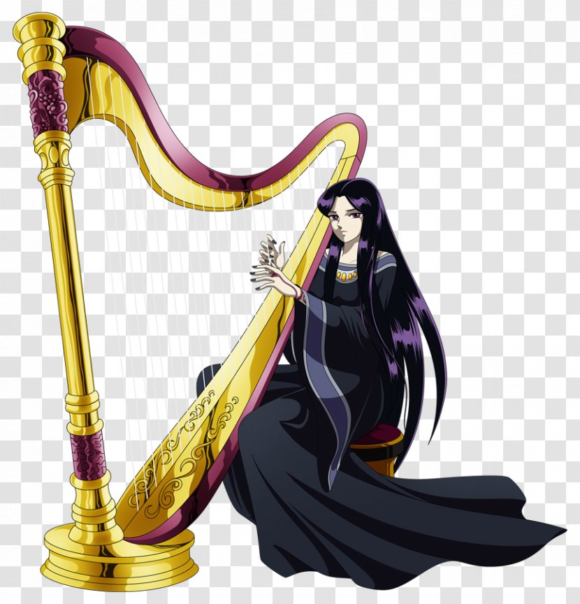 Celtic Harp Cavalieri Neri Wiki Konghou - Black - Saint Seya Omega Transparent PNG