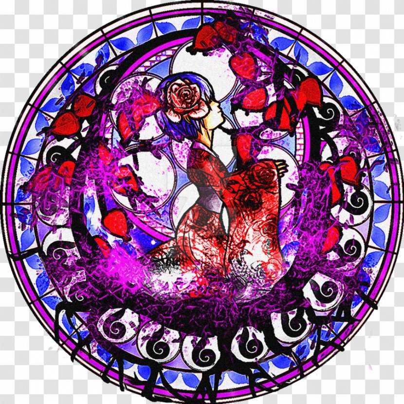 Stained Glass Hinata Hyuga Naruto Station Byakugan Book - Birthday Transparent PNG